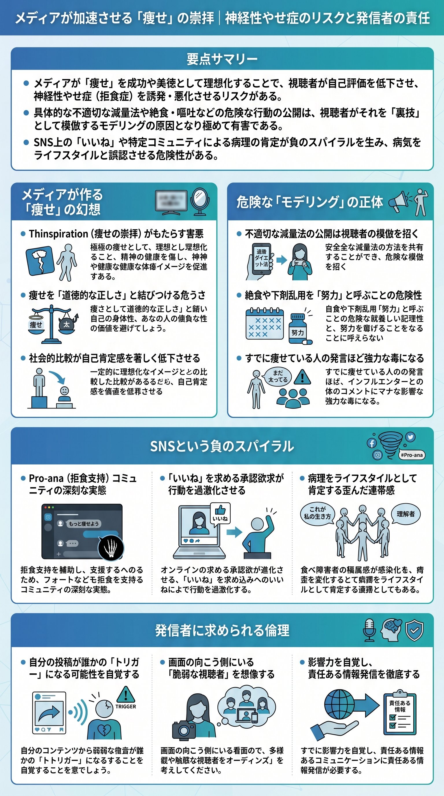 SNSが神経性やせ症を強める危険性を松崎朝樹が要約【2026年最新】 - 1分でわかるスライド要約 (manabi)