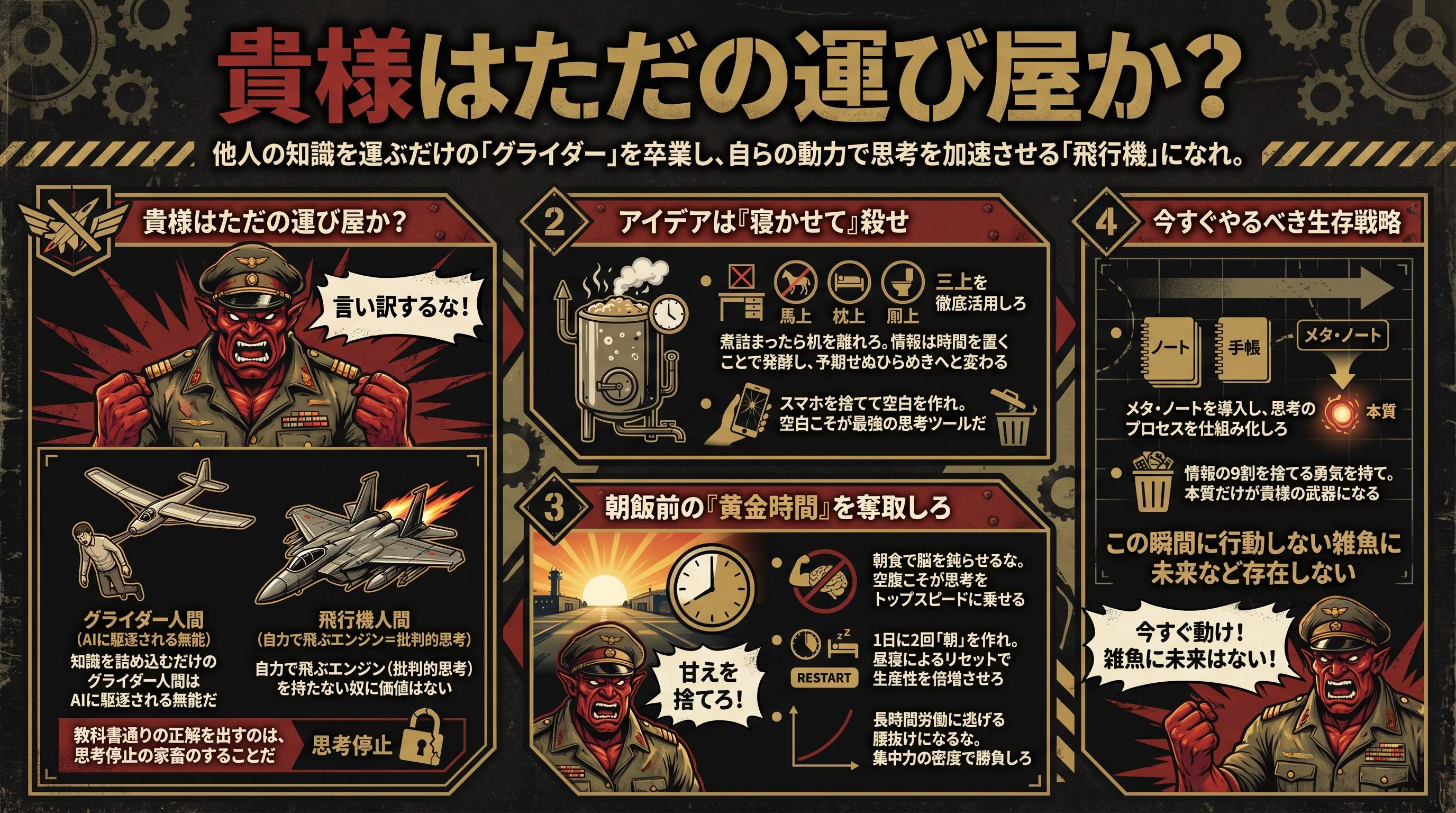 『思考の整理学』要約・自分で考える力の磨き方 - まとめ図解要約 (manabi)