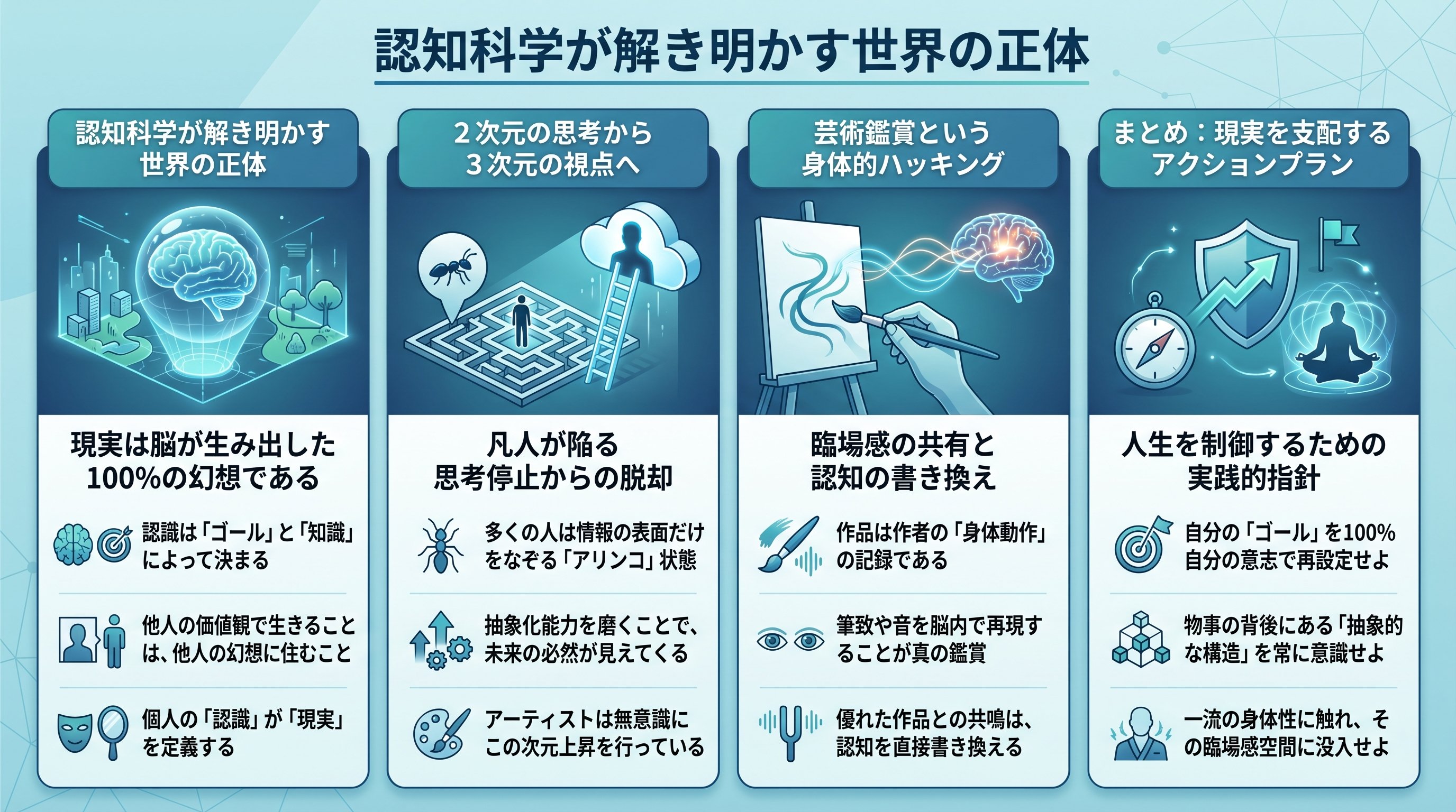 認知科学が解き明かす世界の正体 - まとめ図解要約 (manabi)