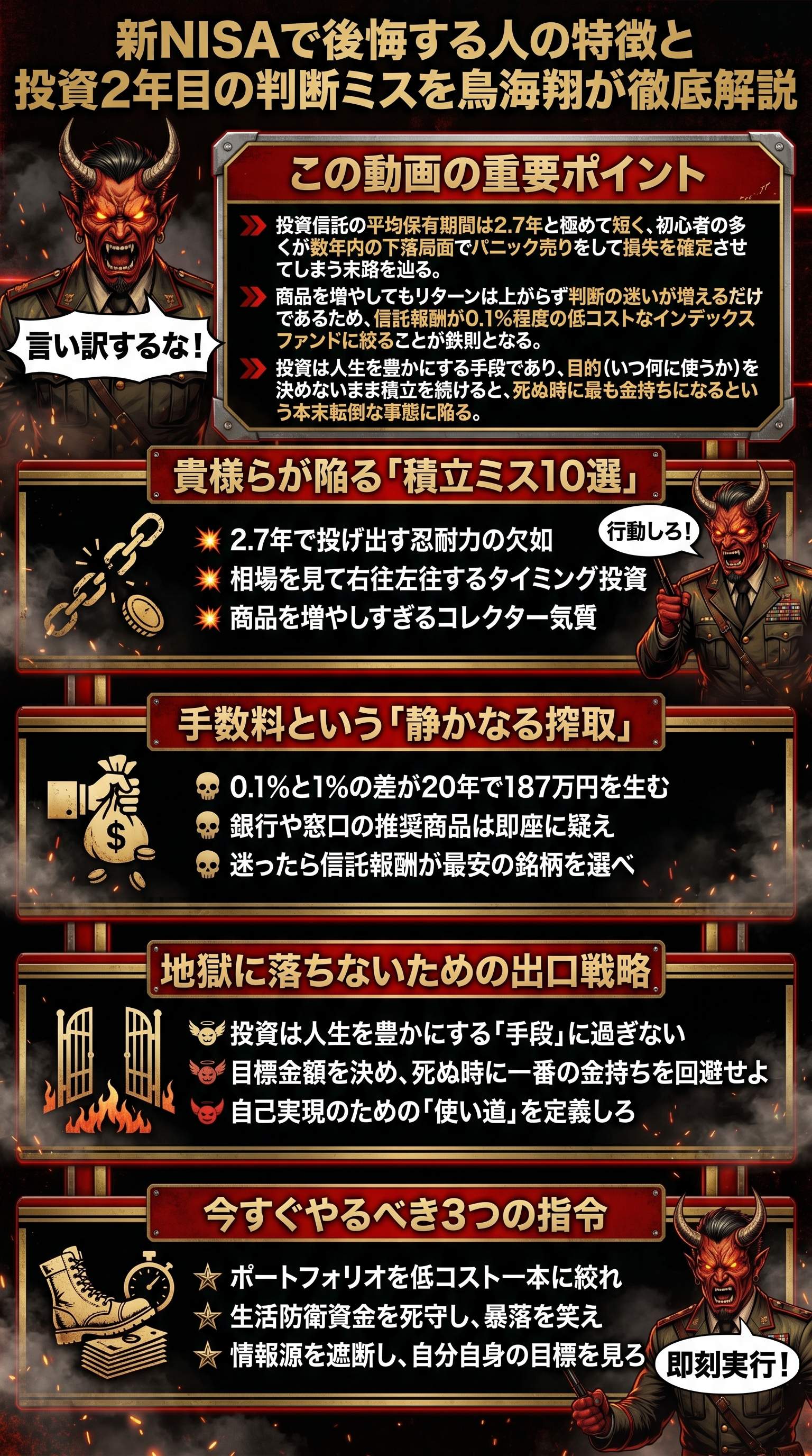 新NISAで後悔する人の特徴と投資2年目の判断ミスを鳥海翔が徹底解説 - 1分でわかるスライド要約 (manabi)