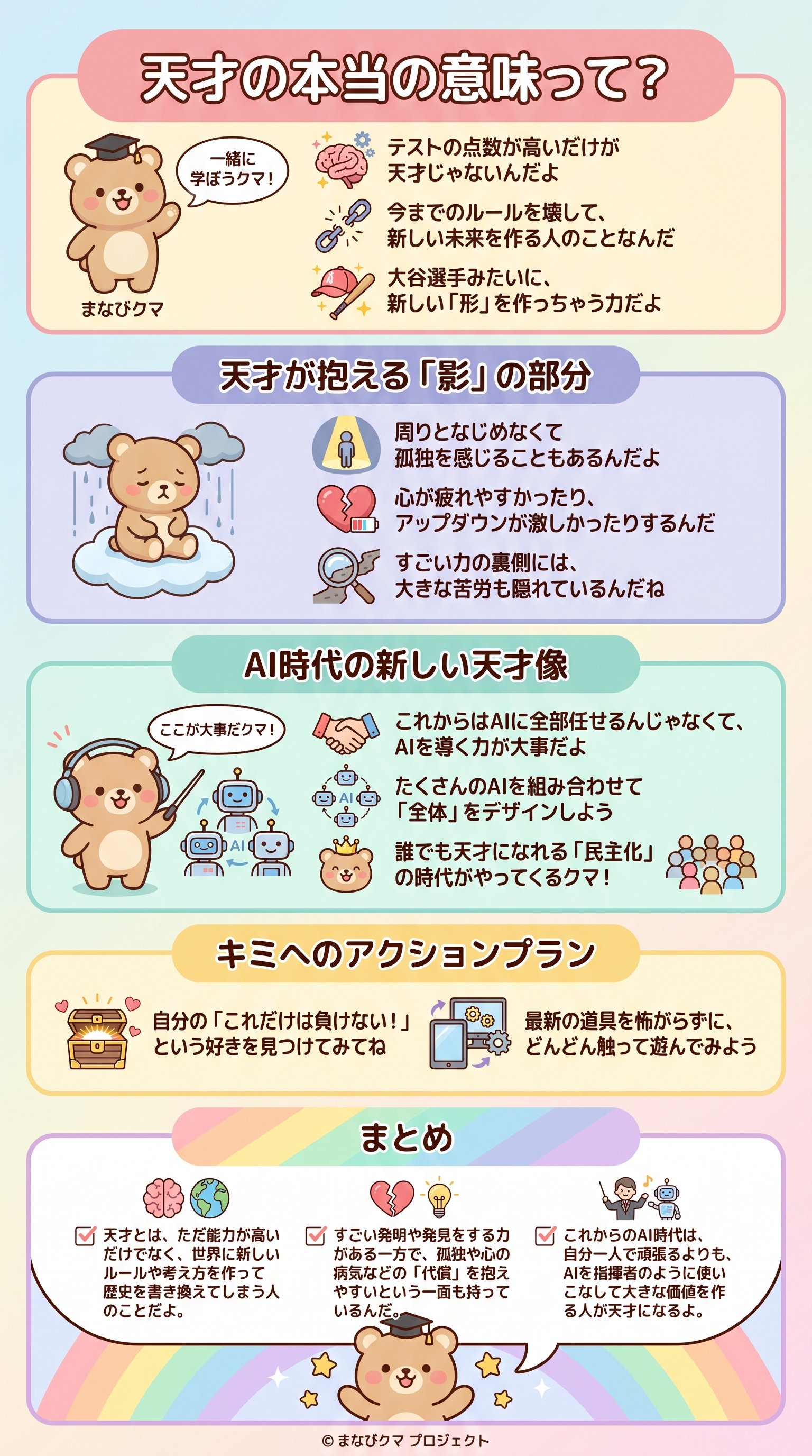天才の本当の意味って？ - 1分でわかるスライド要約 (manabi)