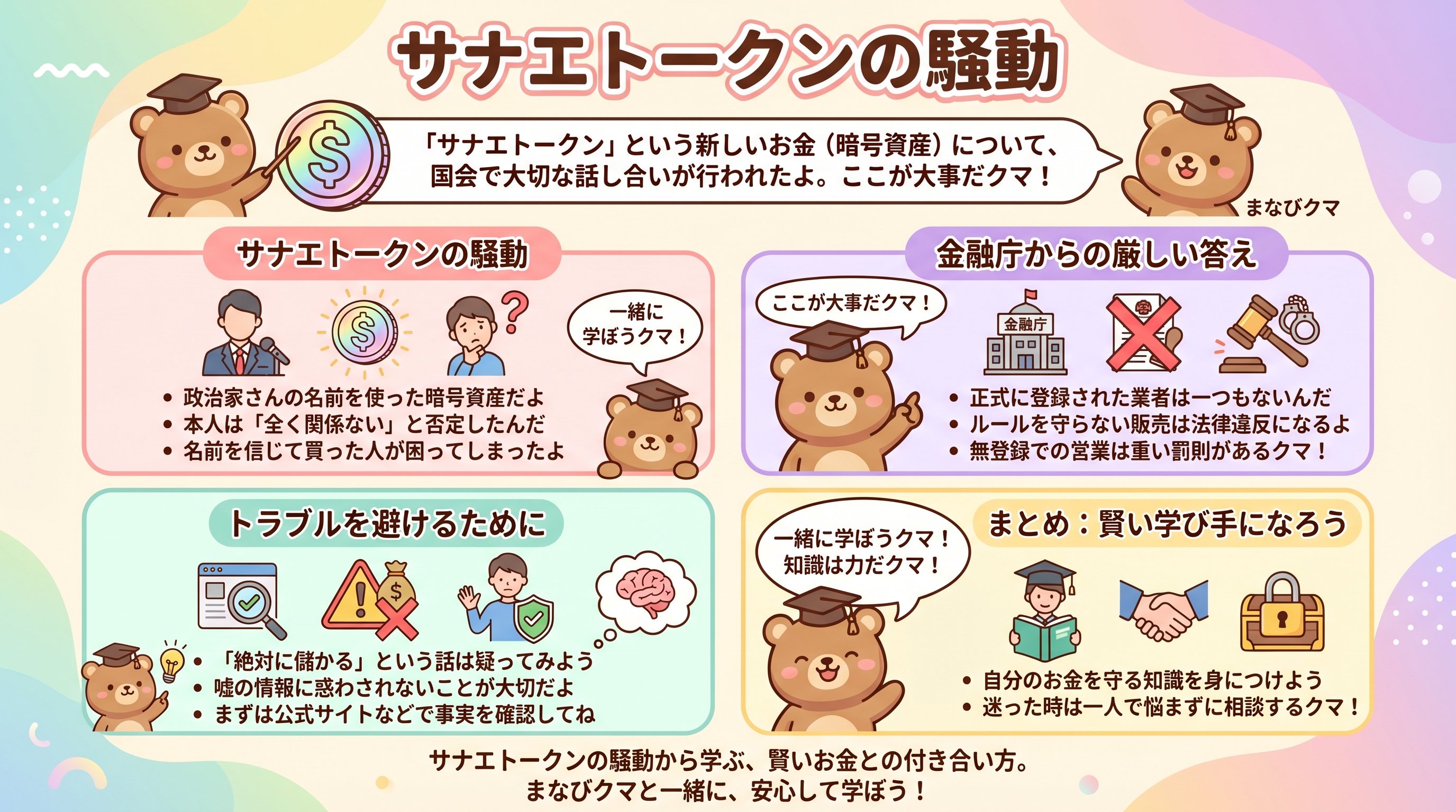 サナエトークンの騒動 - まとめ図解要約 (manabi)