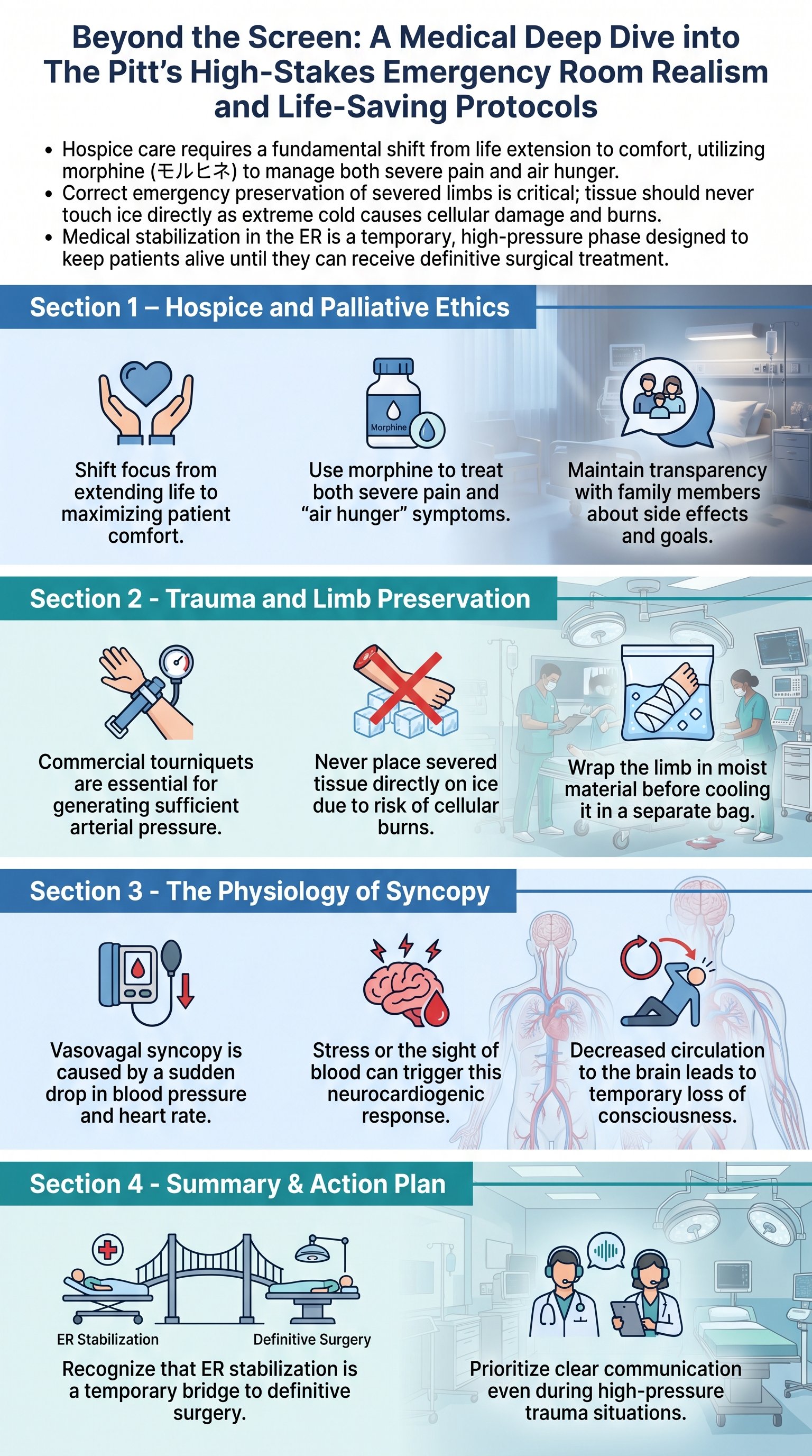 Beyond the Screen: A Medical Deep Dive into The Pitt’s High-Stakes Emergency Room Realism and Life-Saving Protocols - 1分でわかるスライド要約 (manabi)