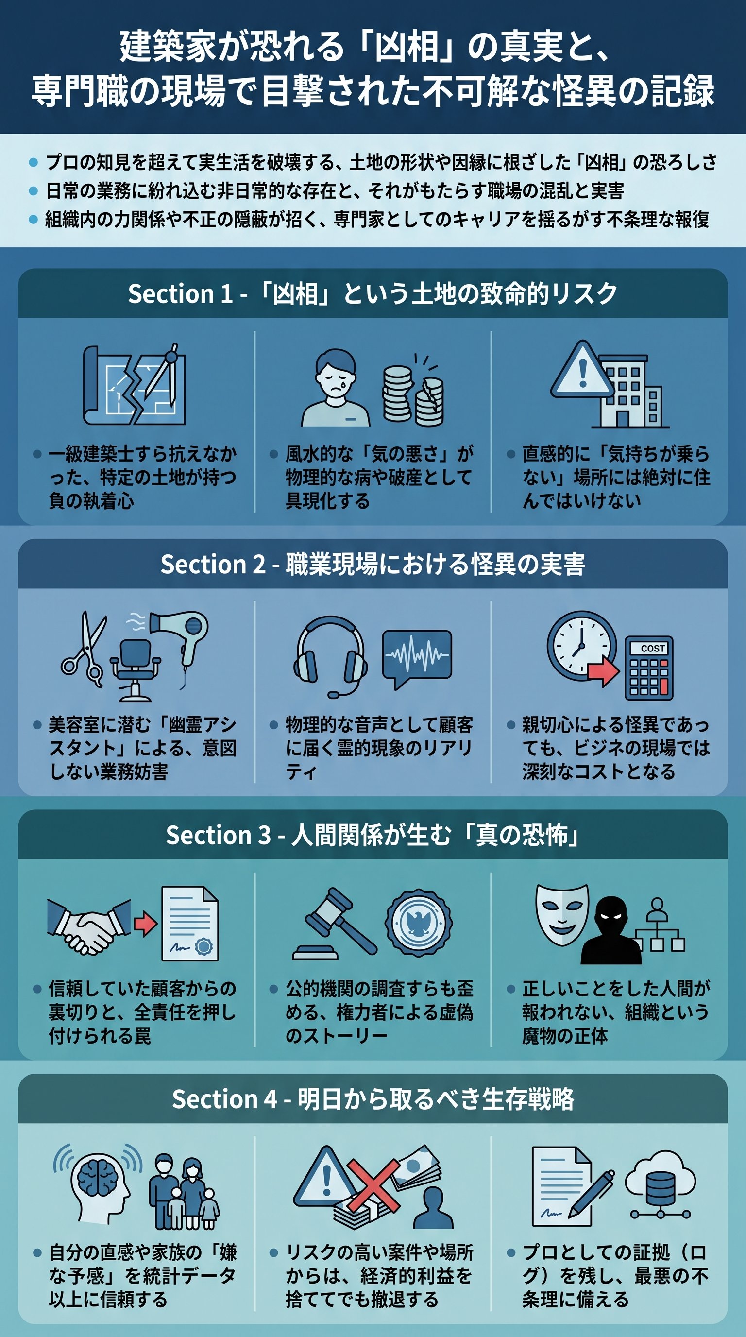 建築家が恐れる「凶相の家」実害と回避策を都市ボーイズが要約 - 1分でわかるスライド要約 (manabi)