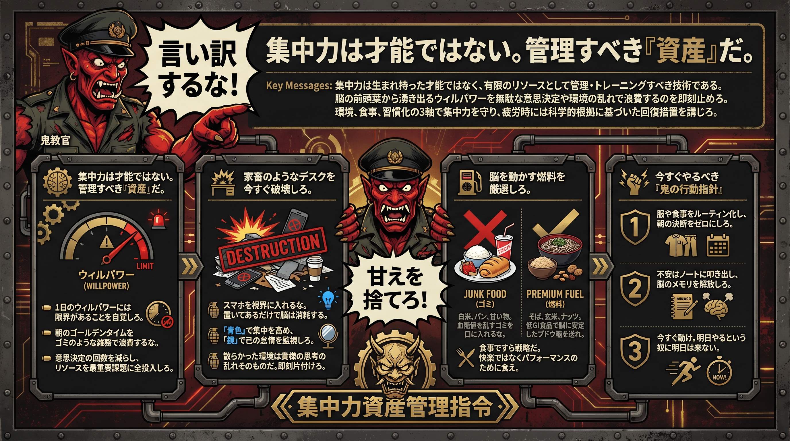 集中力は才能ではない。管理すべき『資産』だを要約 - まとめ図解要約 (manabi)