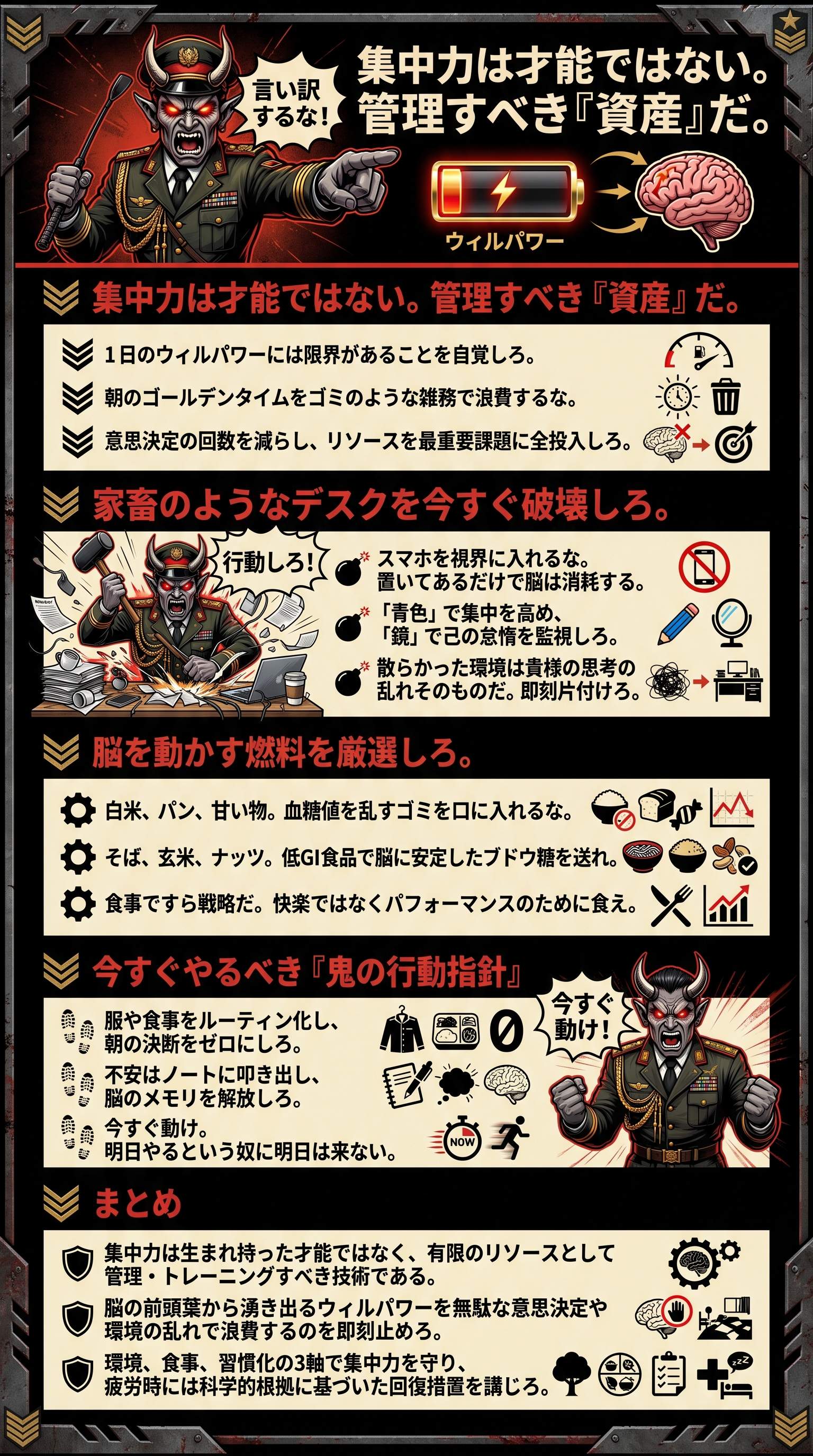集中力は才能ではない。管理すべき『資産』だを要約 - 1分でわかるスライド要約 (manabi)