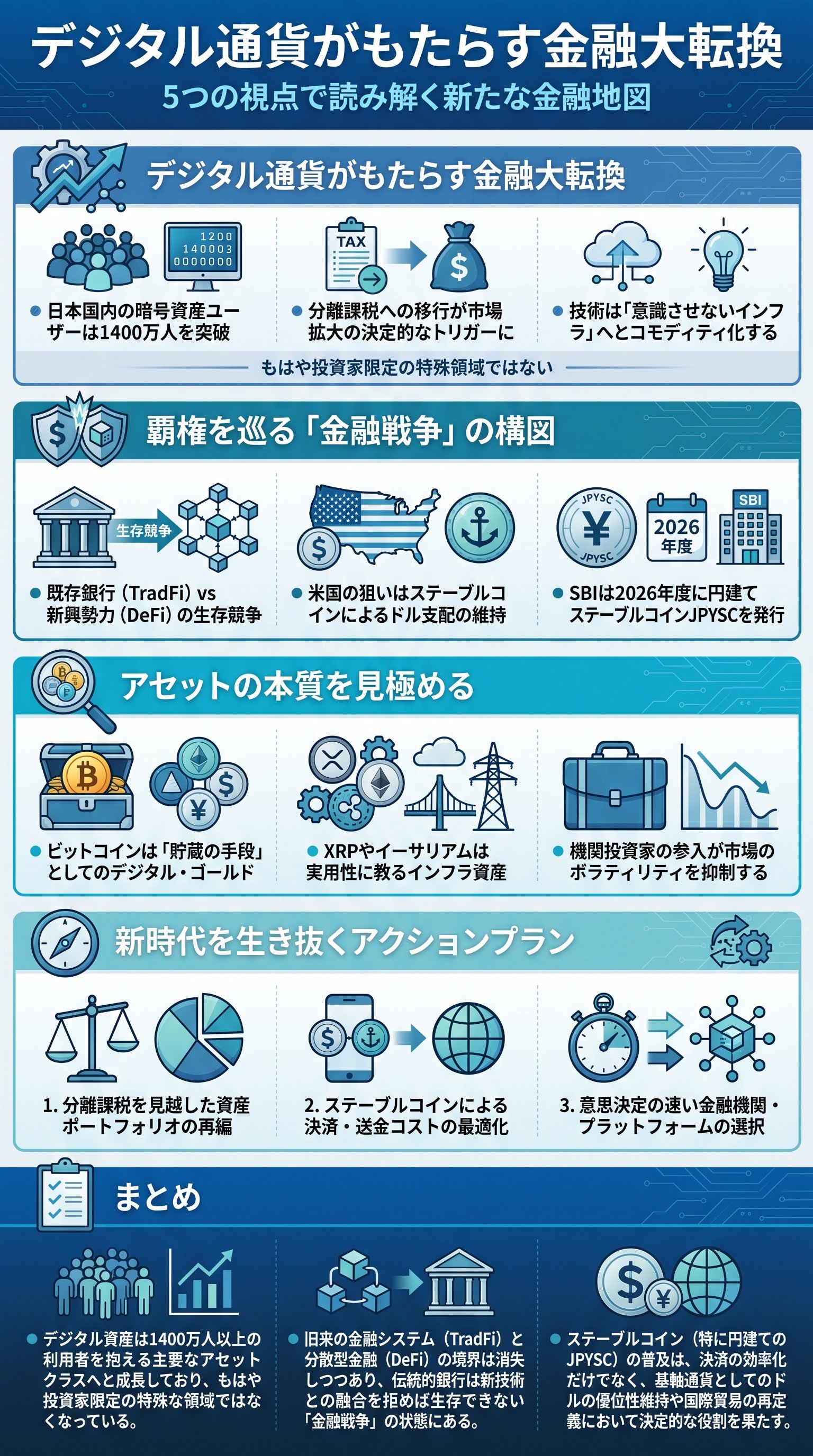 デジタル通貨がもたらす金融大転換 - 1分でわかるスライド要約 (manabi)