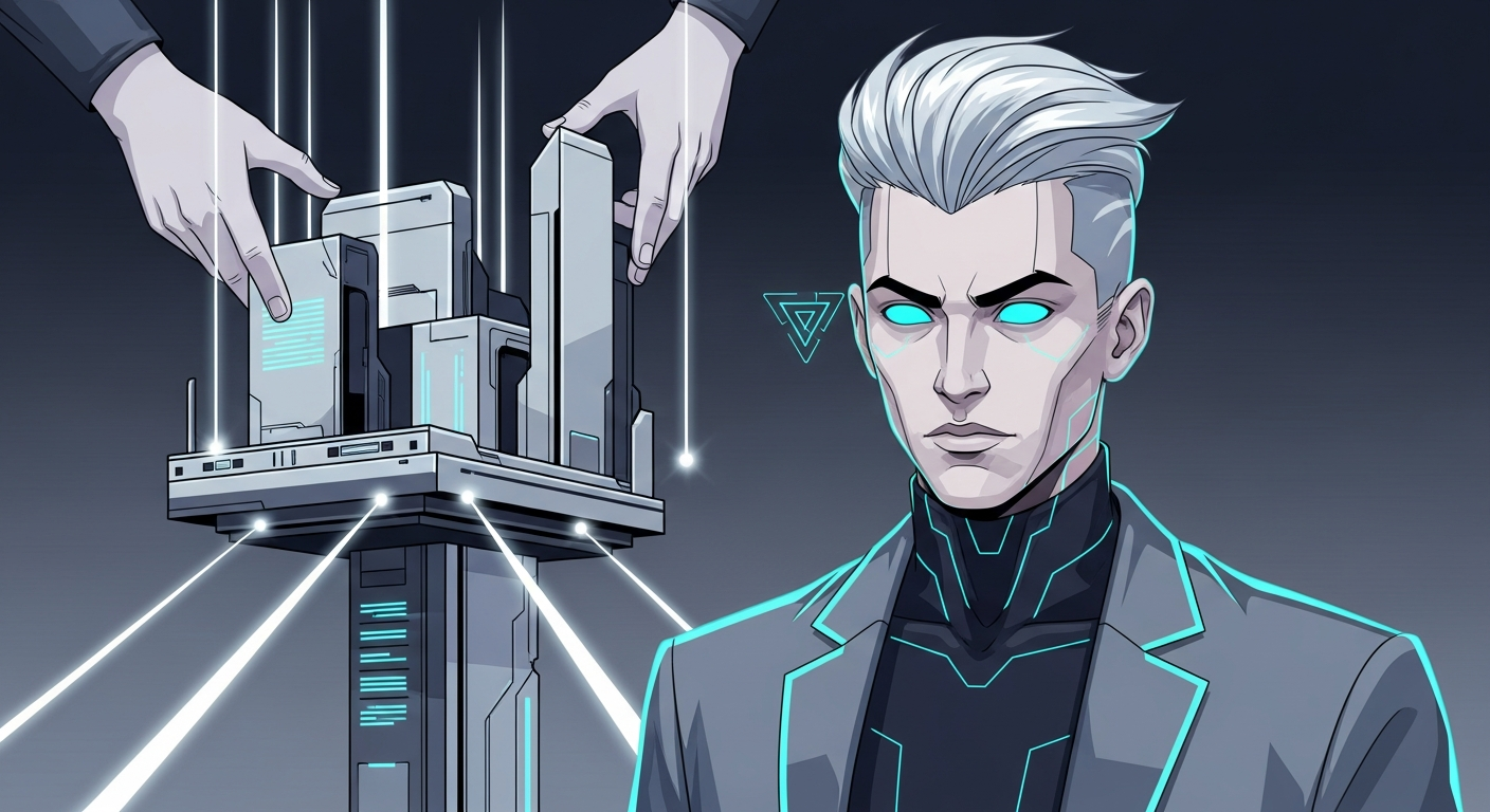 GPT-5.5の実力とAI業界の勢力図：効率化の極致と「秘伝のタレ」の正体 - 本論 イラスト