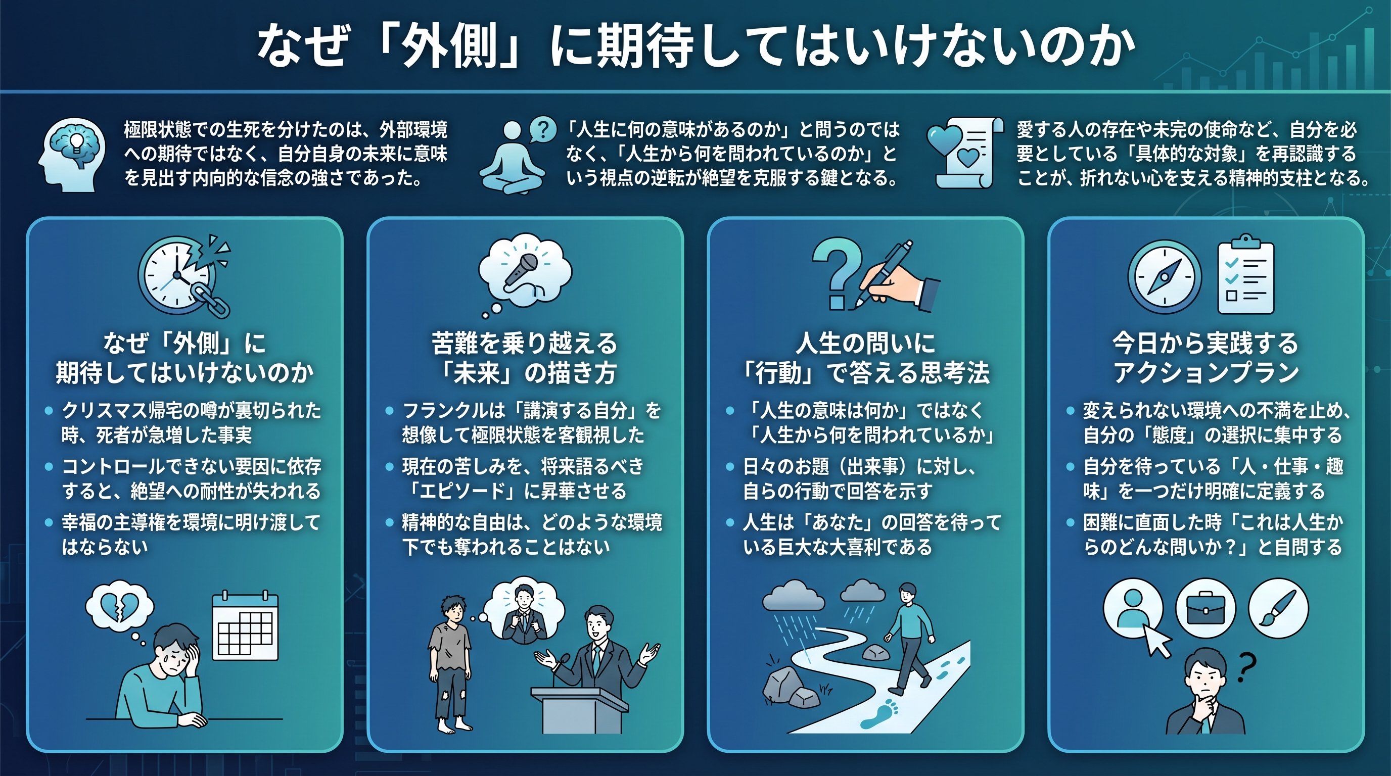 なぜ「外側」に期待してはいけないのかを要約 - まとめ図解要約 (manabi)
