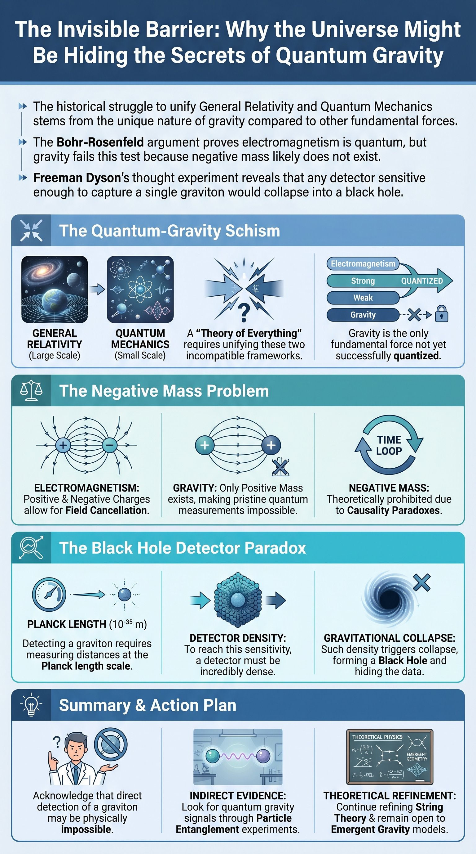 The Invisible Barrier: Why the Universe Might Be Hiding the Secrets of Quantum Gravity - 1分でわかるスライド要約 (manabi)