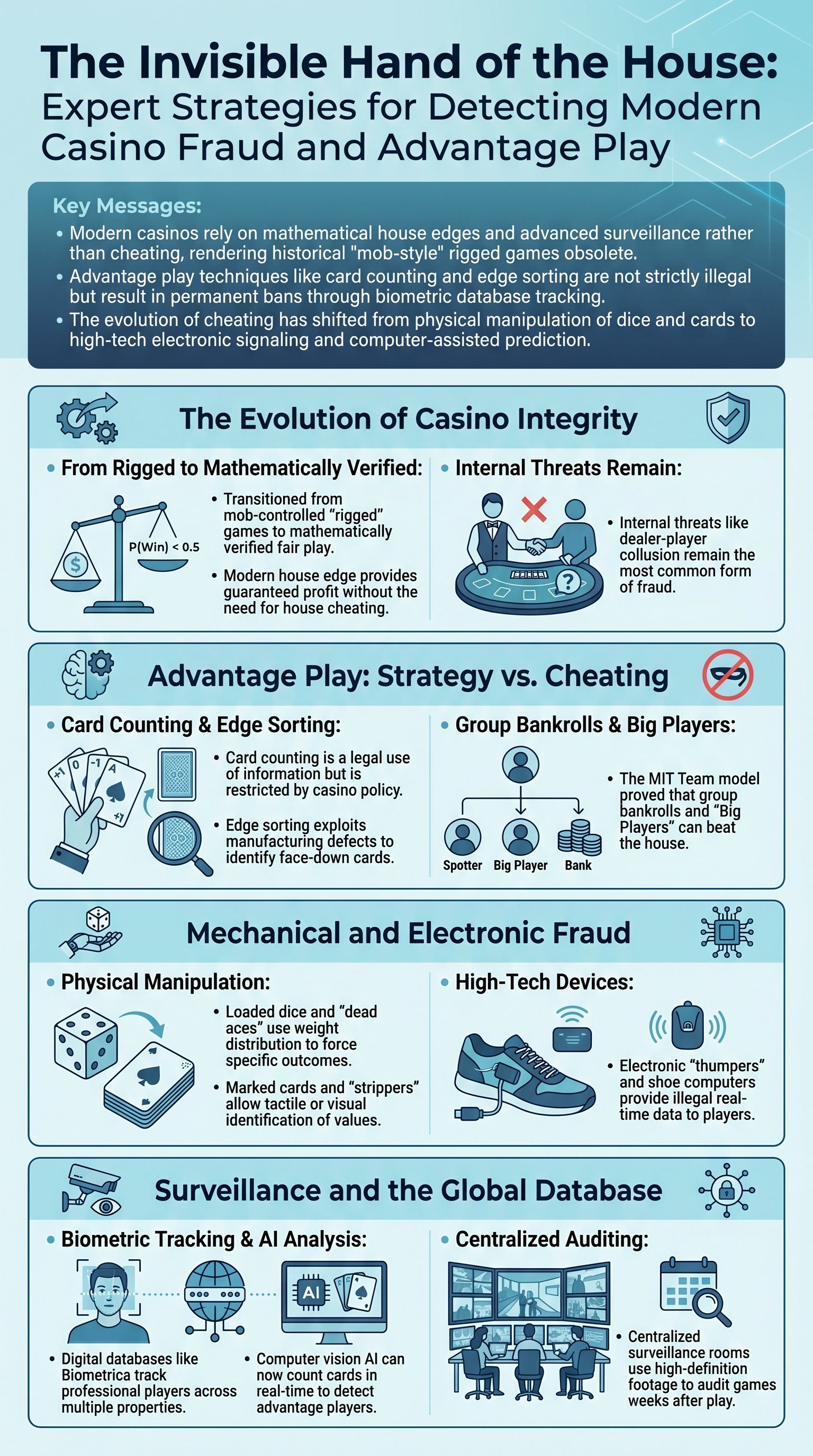 The Invisible Hand of the House: Expert Strategies for Detecting Modern Casino Fraud and Advantage Play - 1分でわかるスライド要約 (manabi)