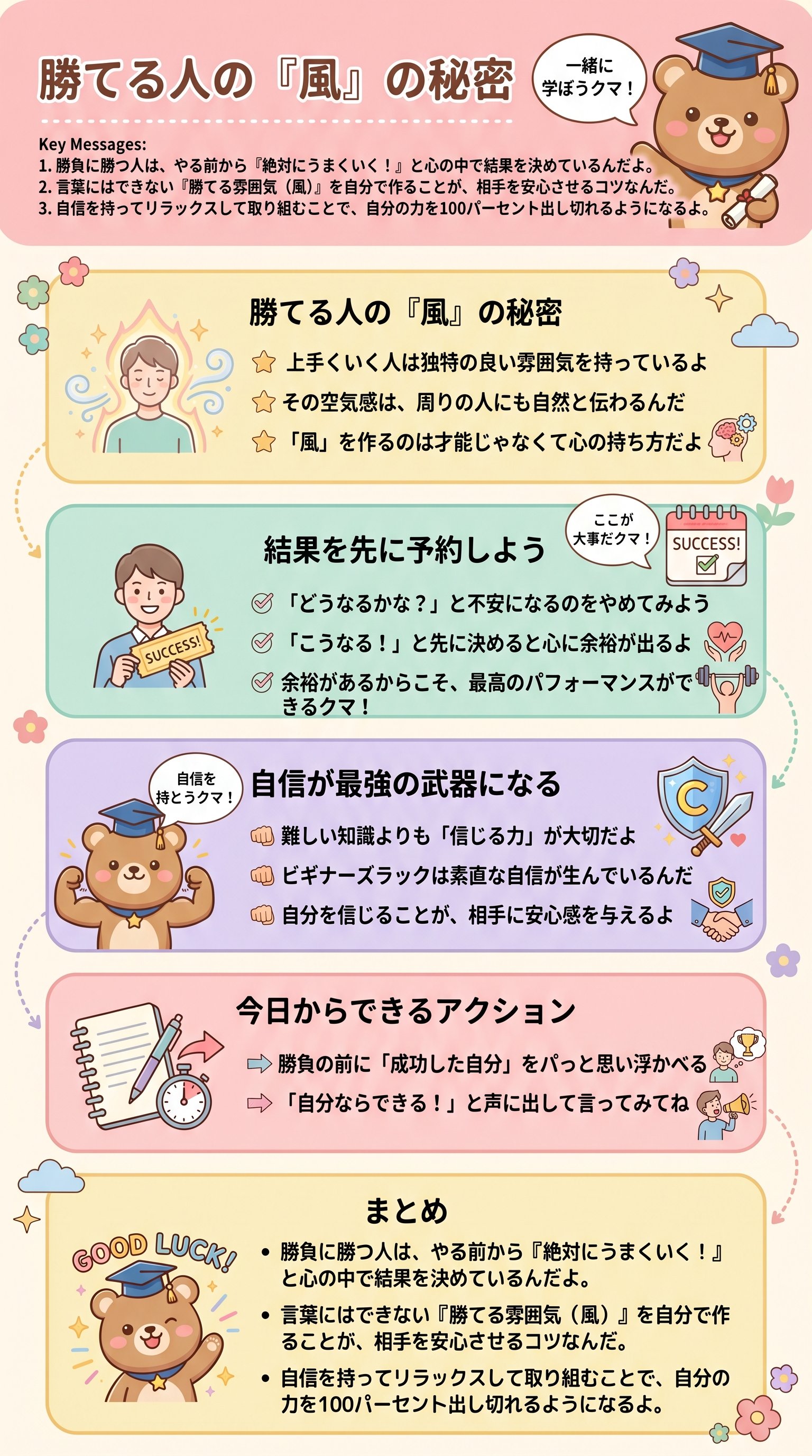 勝てる人の『風』の秘密を要約 - 1分でわかるスライド要約 (manabi)