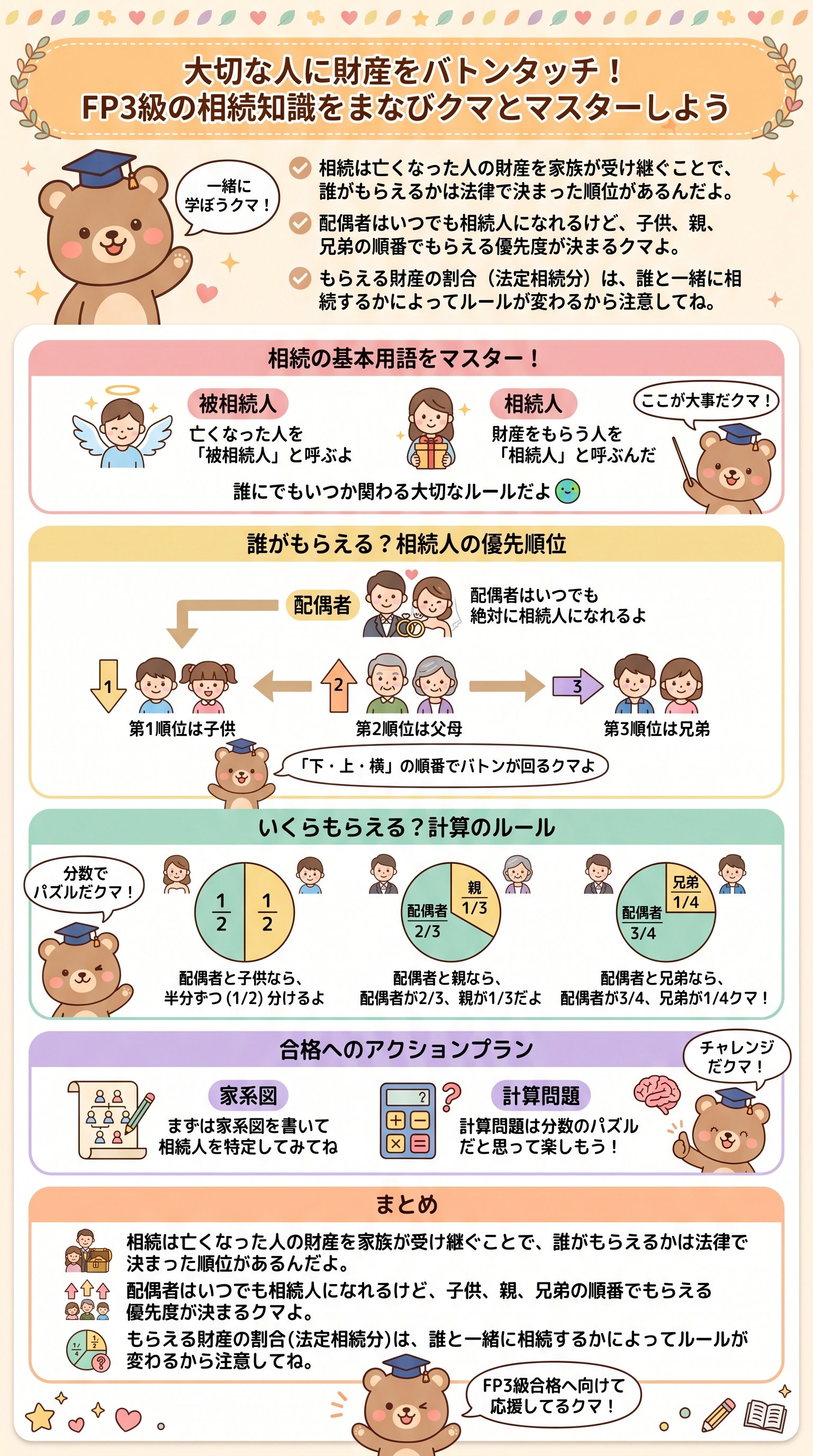 FP3級・相続の基礎はここだけ押さえれば合格(ほんださん) - 1分でわかるスライド要約 (manabi)