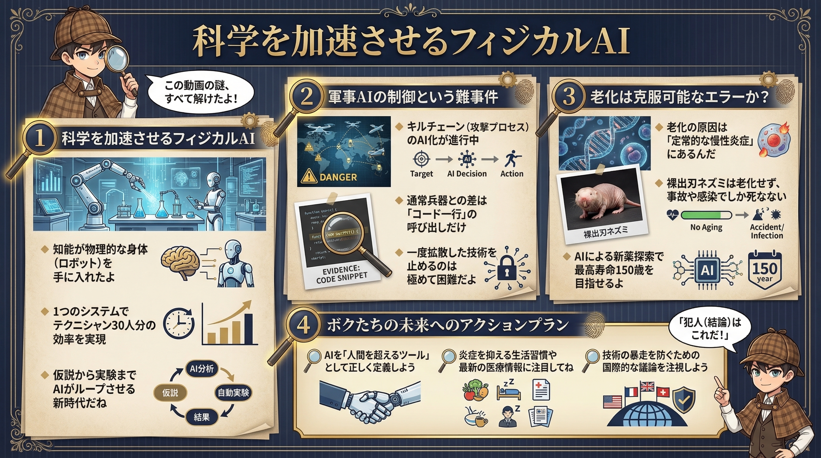科学を加速させるフィジカルAI - まとめ図解要約 (manabi)