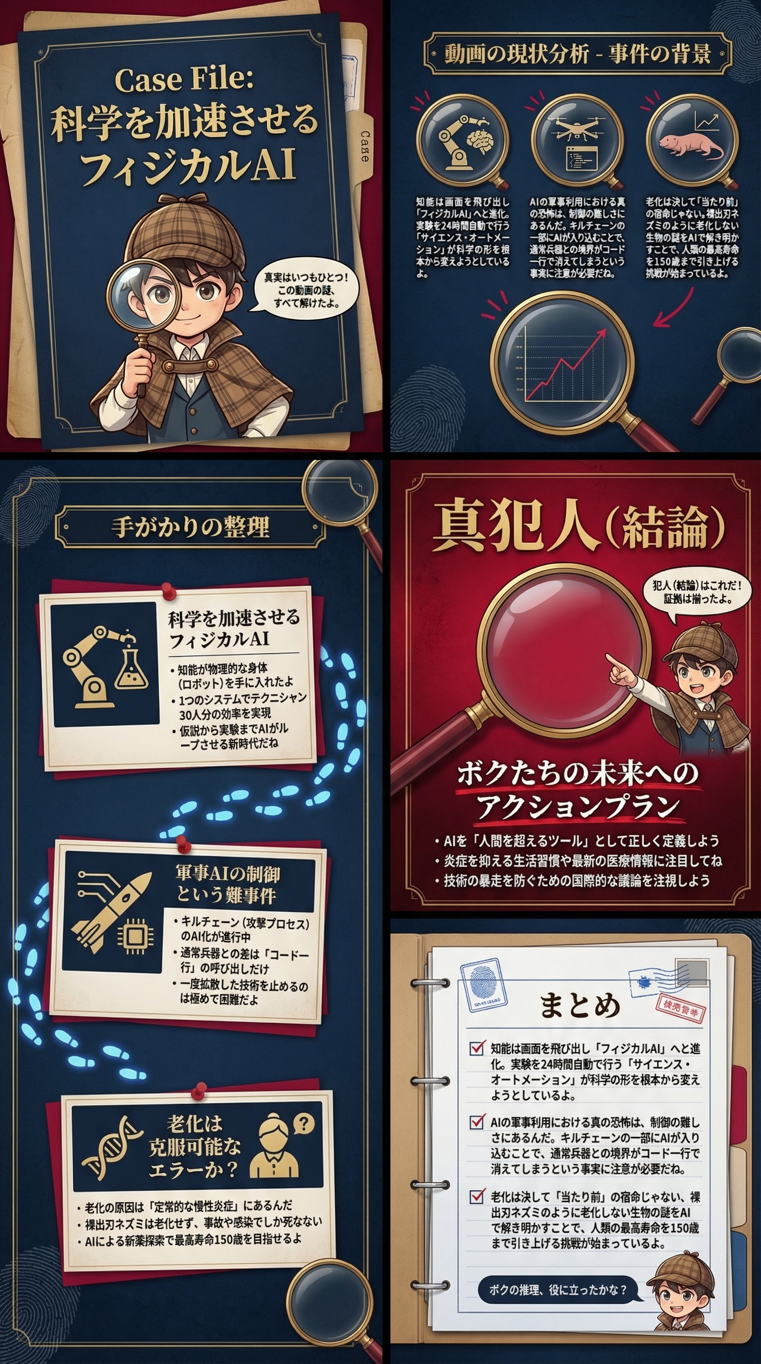 科学を加速させるフィジカルAI - 1分でわかるスライド要約 (manabi)