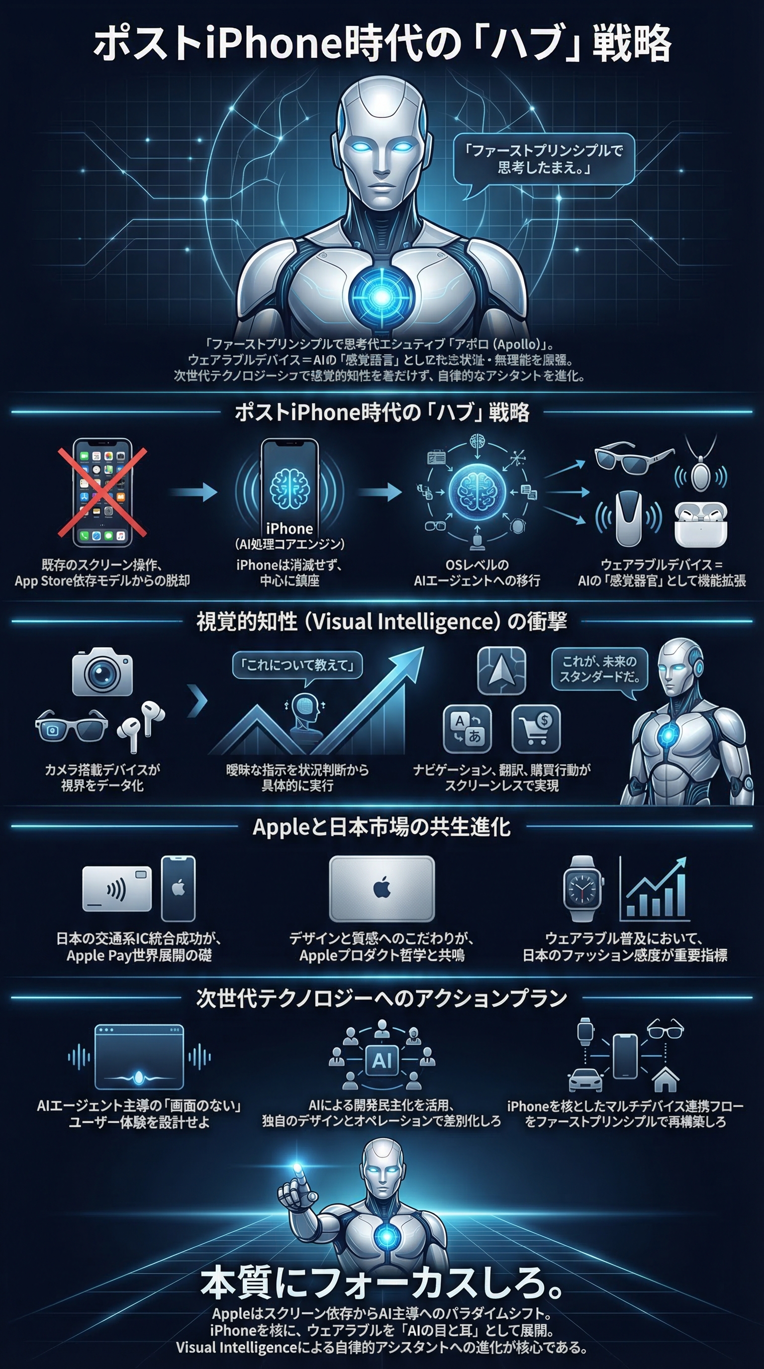ポストiPhone時代の「ハブ」戦略 - 1分でわかるスライド要約 (manabi)