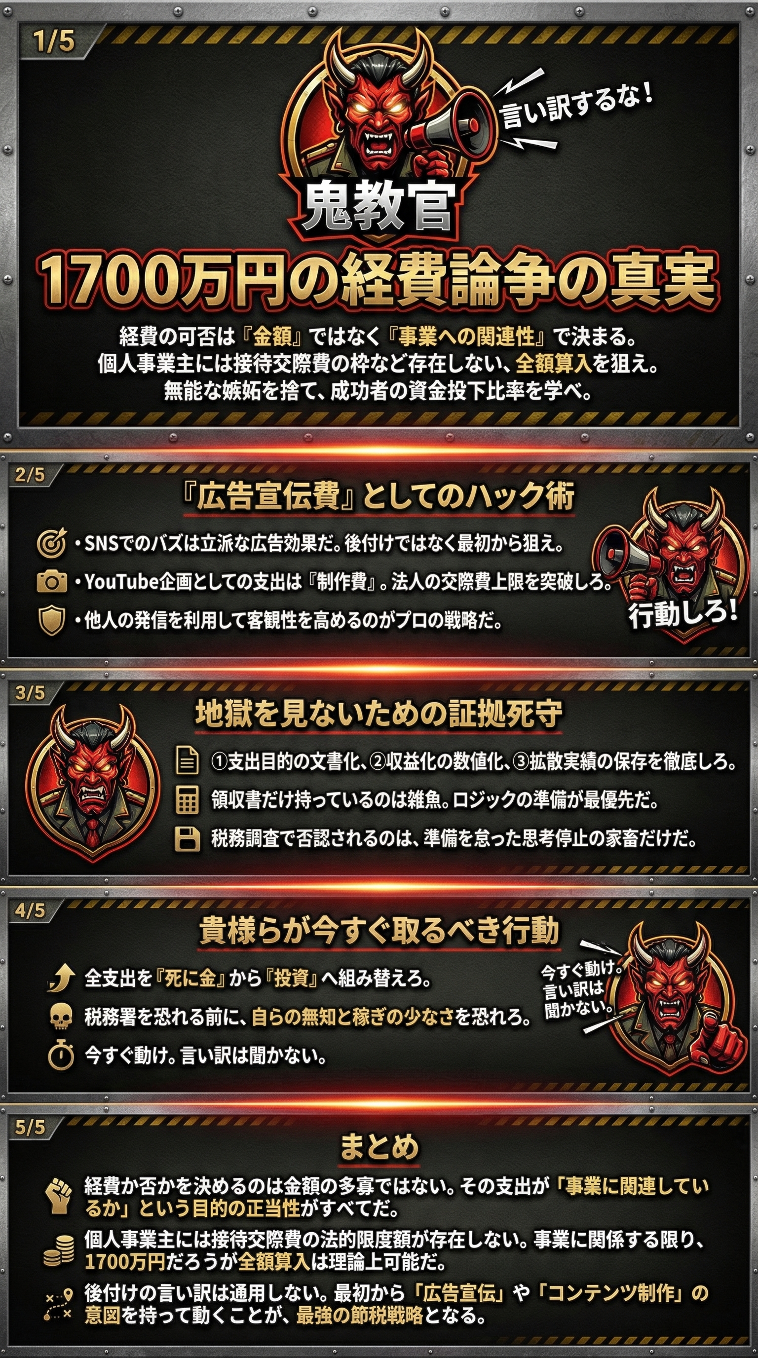 1700万円の経費論争の真実を要約 - 1分でわかるスライド要約 (manabi)