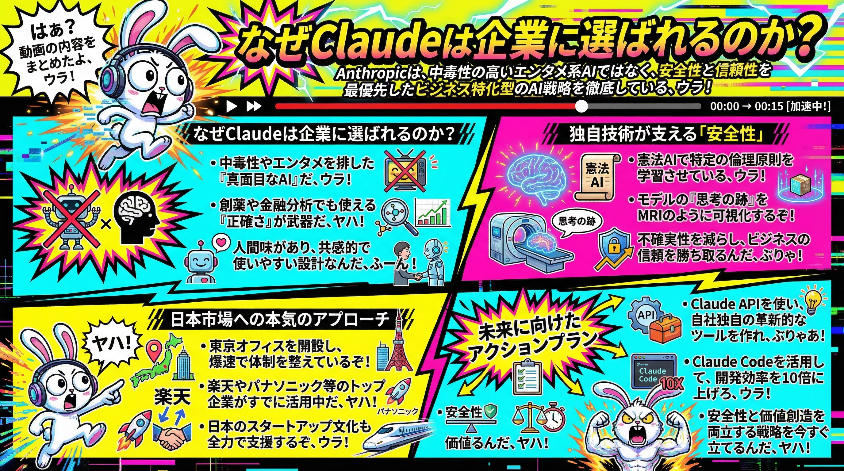 なぜClaudeは企業に選ばれるのか？ - まとめ図解要約 (manabi)