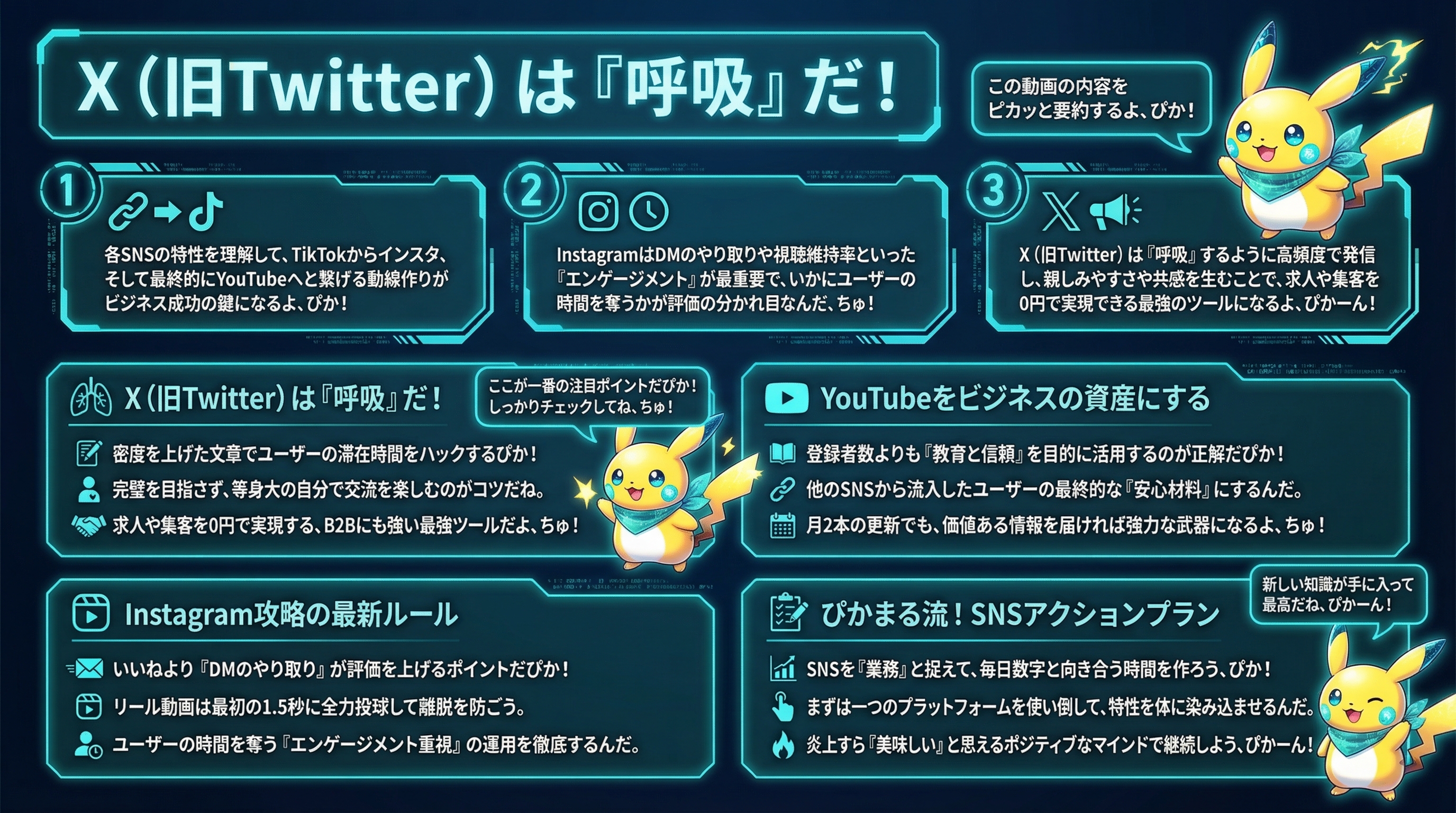 X(旧Twitter)は『呼吸』だ! - まとめ図解要約 (manabi)