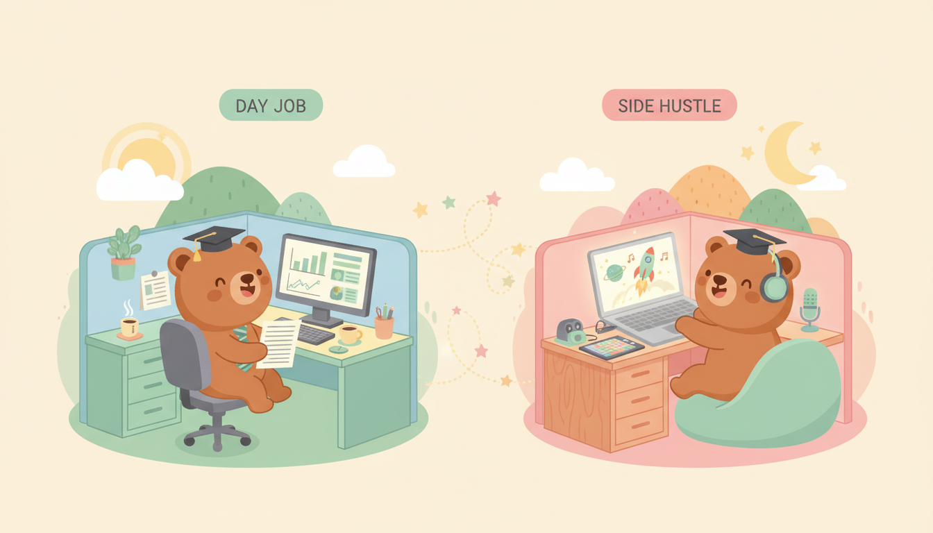 月10万円を目指す！初心者でも始められる副業のロードマップと成功の秘訣 - 導入 イラスト