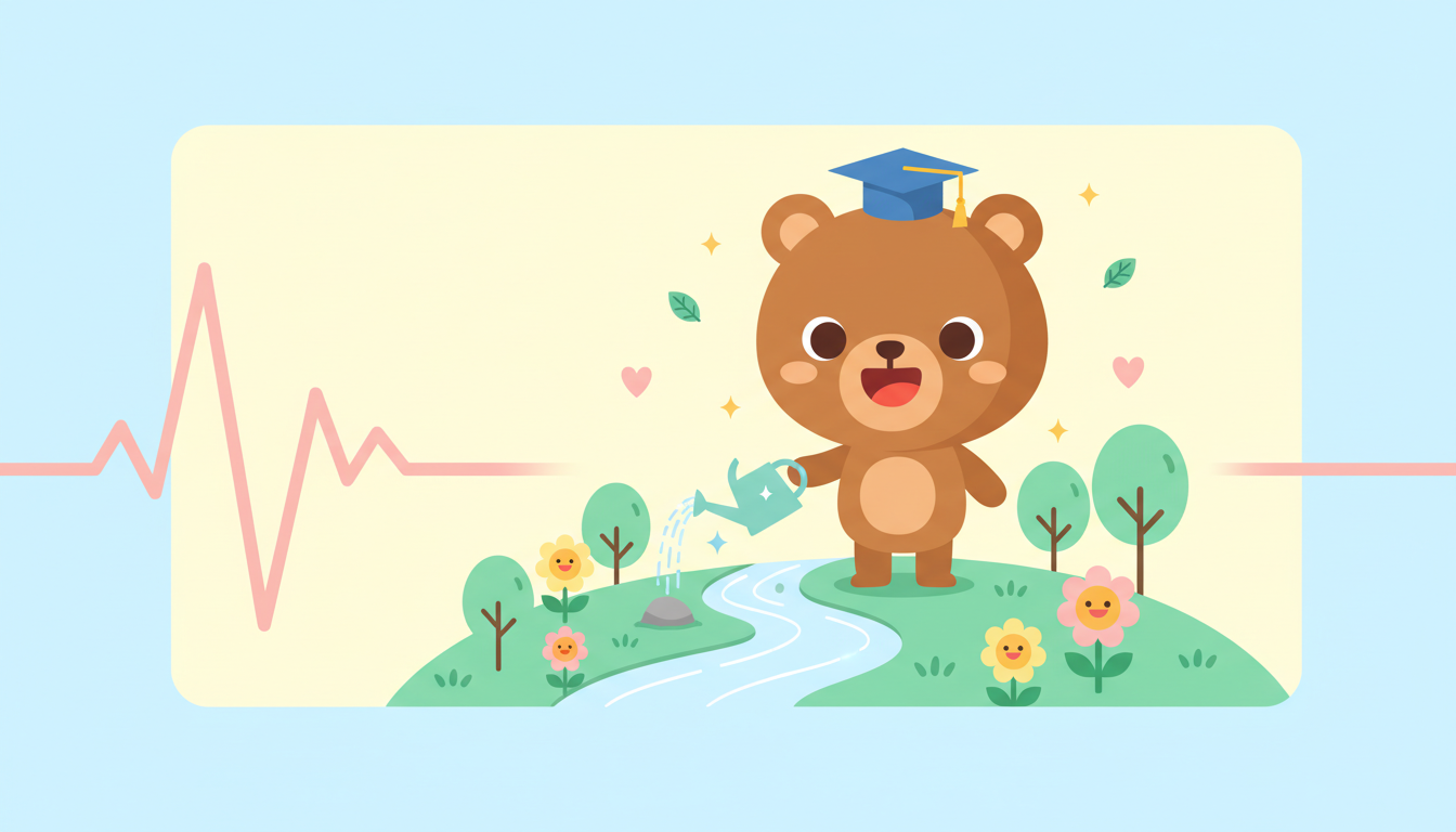 小さいおじさんが教える！心がふわっと軽くなる魔法と幸せを呼ぶエネルギーの循環 - 導入 イラスト