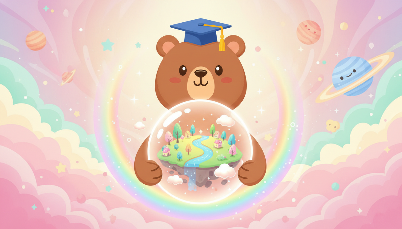 小さいおじさんが教える！心がふわっと軽くなる魔法と幸せを呼ぶエネルギーの循環 - まとめ イラスト