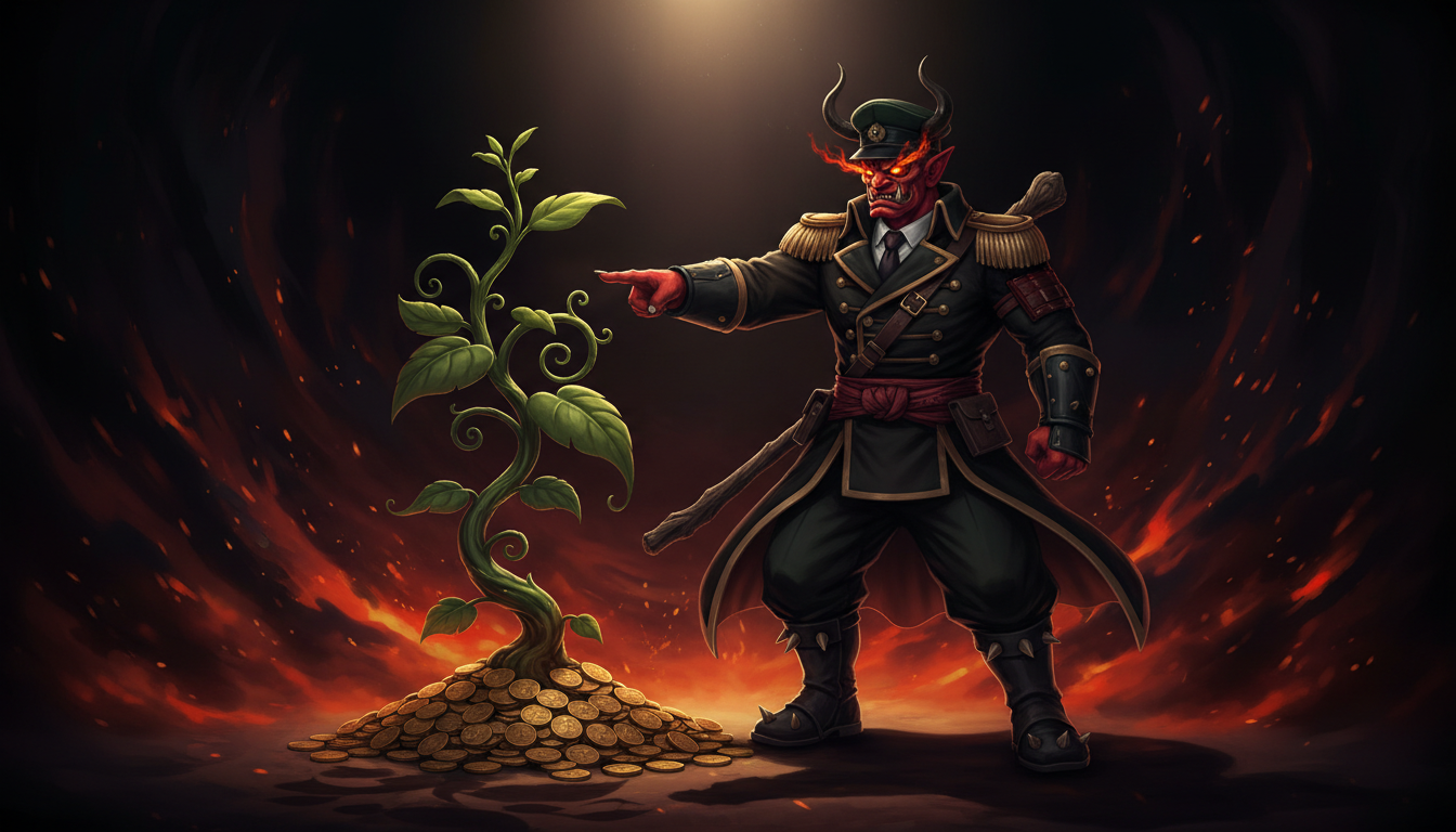 資産バブル崩壊の警告！米国株割高局面で生き残るための現金比率50%戦略 - 導入 イラスト