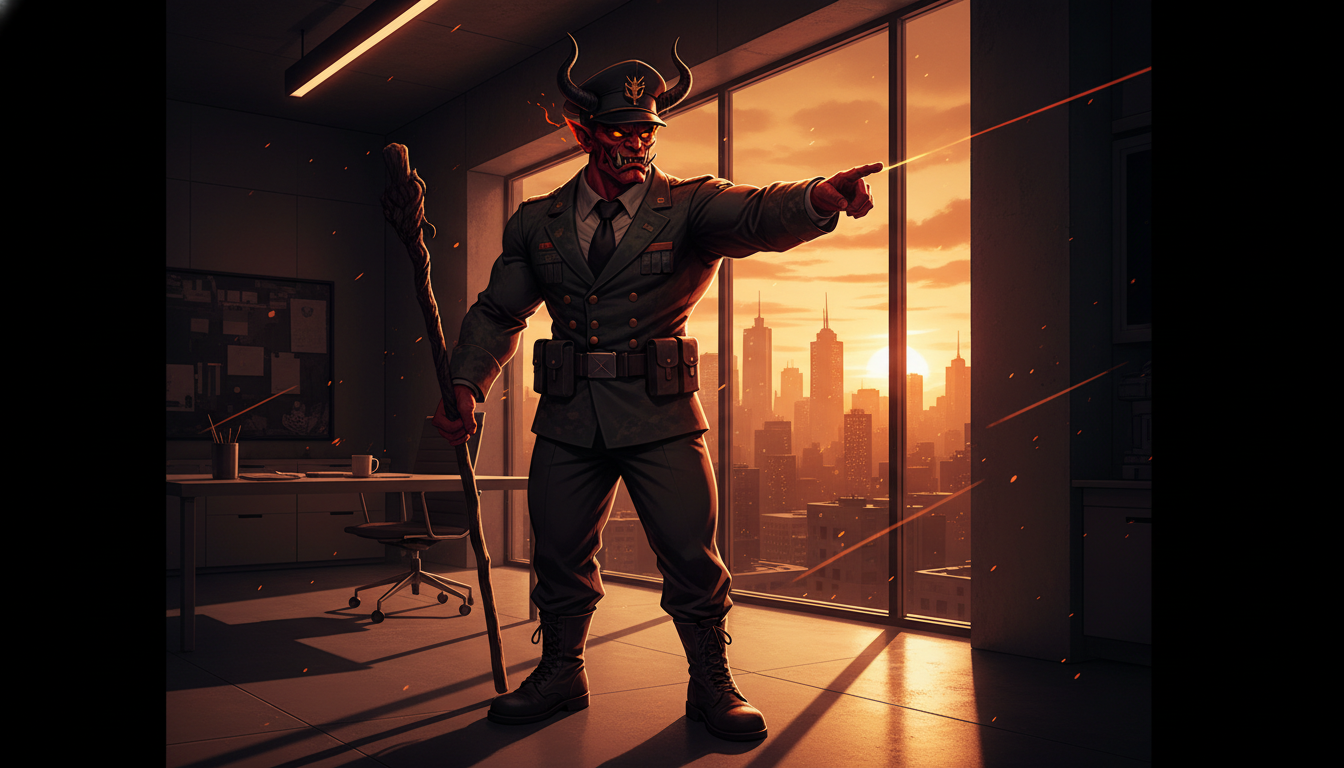 会社という名の地獄で生き残るための残酷な鉄則十箇条 - 導入 イラスト