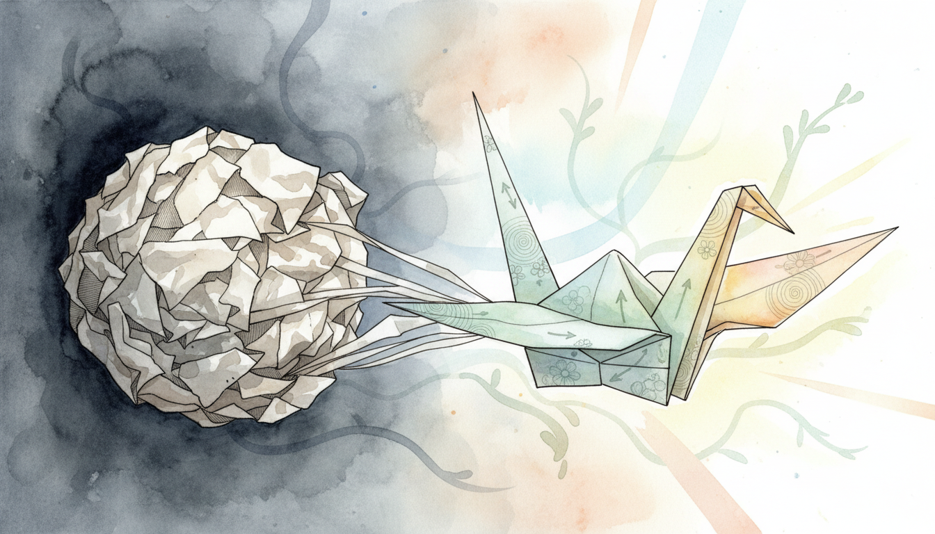The Strategic Shift from Blame to Agency: How Radical Responsibility Redefines Personal Growth - 導入 イラスト