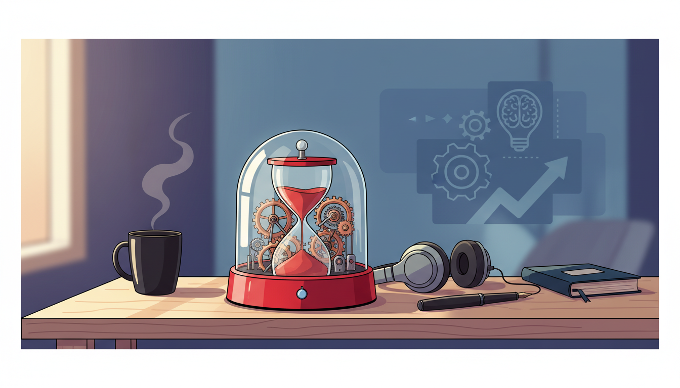 The Vulnerable Productivity Blueprint: Tim Ferriss on Breaking the Busyness Trap and Mastering High-Leverage Focus - 導入 イラスト